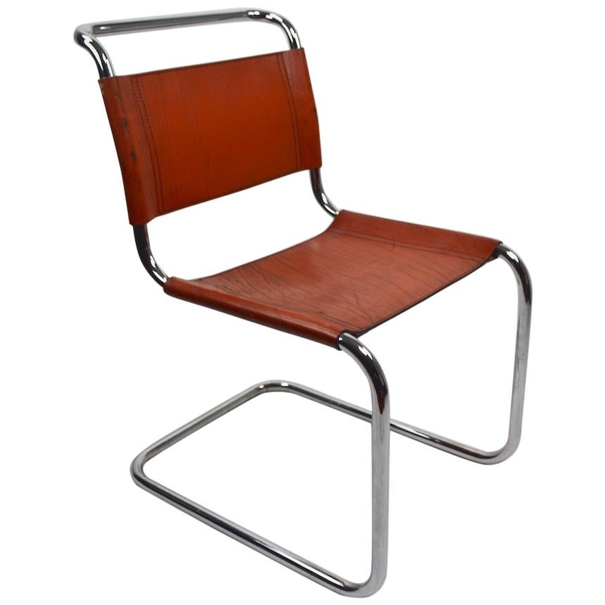 Set of Six Spoleto Chairs Attributed to Knoll After Breuer