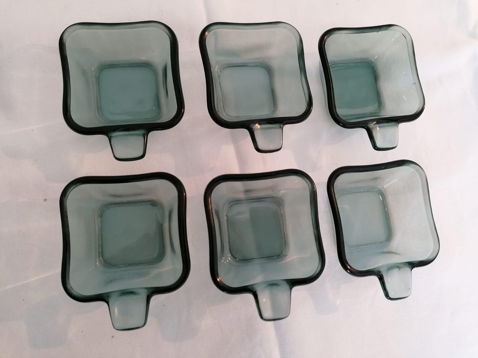 German Set of Six Stacking Ashtrays by Wilhelm Wagenfeld for WMF For Sale