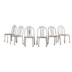 Ensemble de six chaises empilables par Robert Mallet Stevens