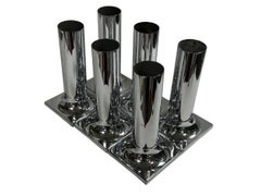 Satz von sechs Staff Tube Decken- oder Wandleuchten Entworfen von Rolf Krüger, Deutschland