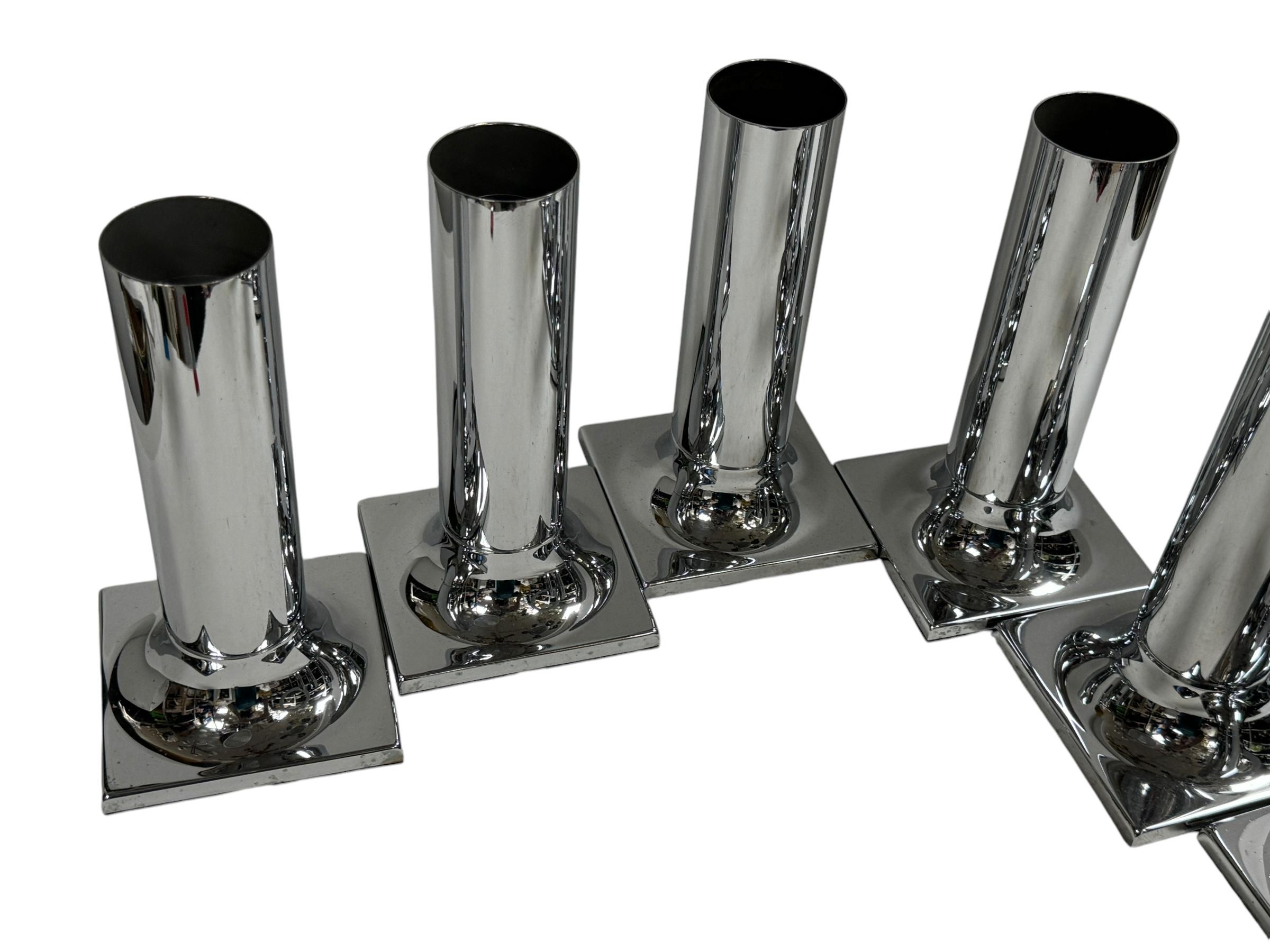 Allemand Ensemble de six lampes à tube en staff pour plafond ou mur Design/One par Rolf Krüger, Allemagne en vente