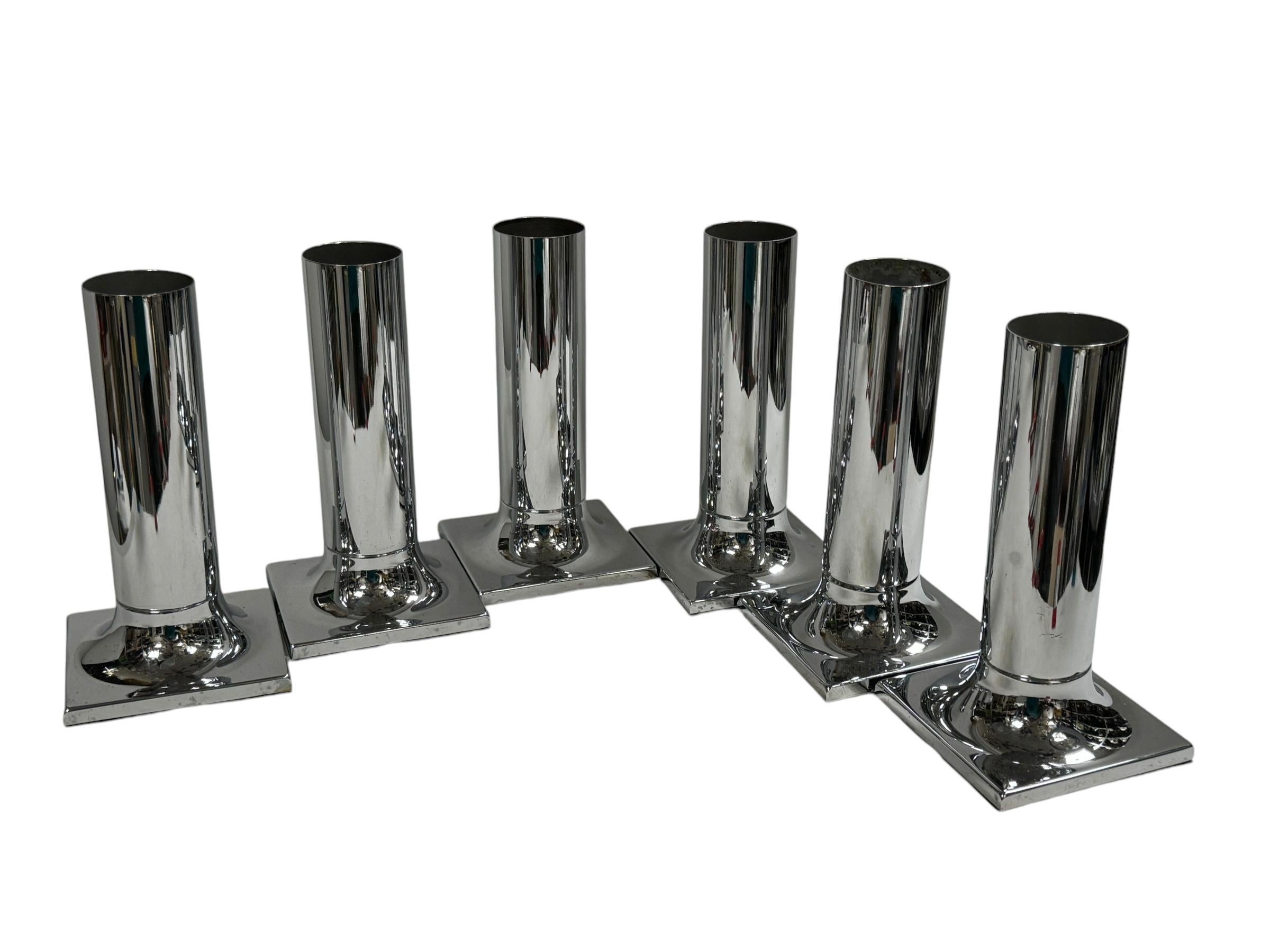 Fin du 20e siècle Ensemble de six lampes à tube en staff pour plafond ou mur Design/One par Rolf Krüger, Allemagne en vente