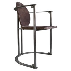 Set of Six Stainless steel 1970s Dining Chairs by Belgo Chrom Dewulf