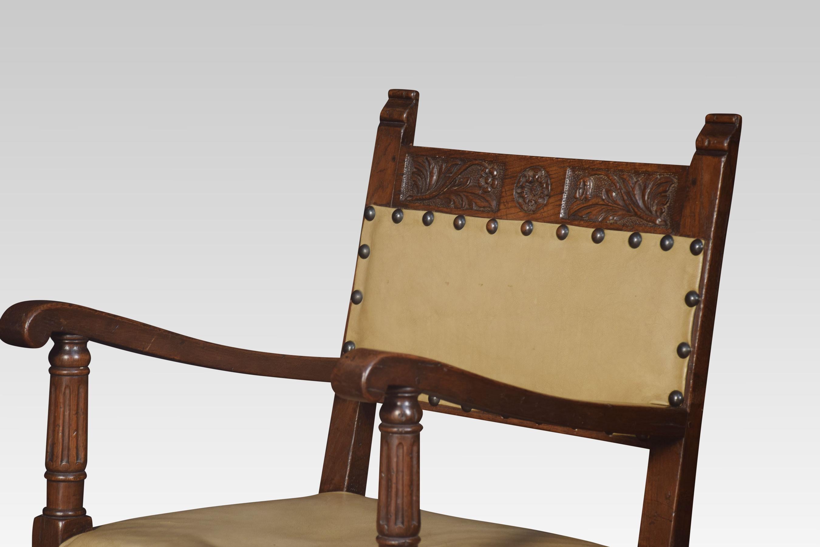 Set of Six Substantial Oak Dining Chairs In Good Condition In Cheshire, GB
