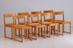 Ensemble de huit chaises « Orchestra » de Sven Markelius  1940s