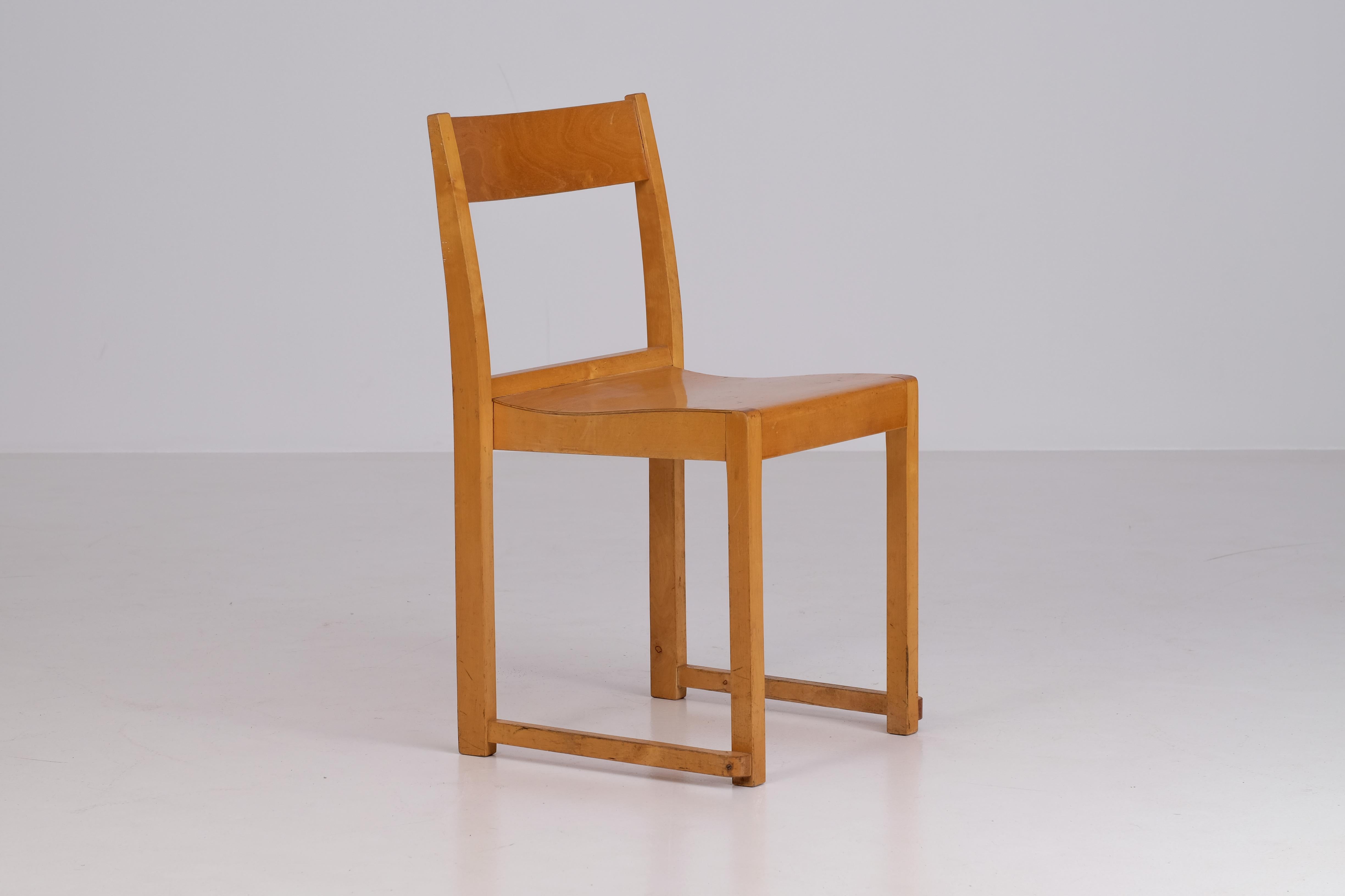 Scandinavian Modern Set of Eight Sven Markelius 'Orchestra' Chairs, 1940s For Sale