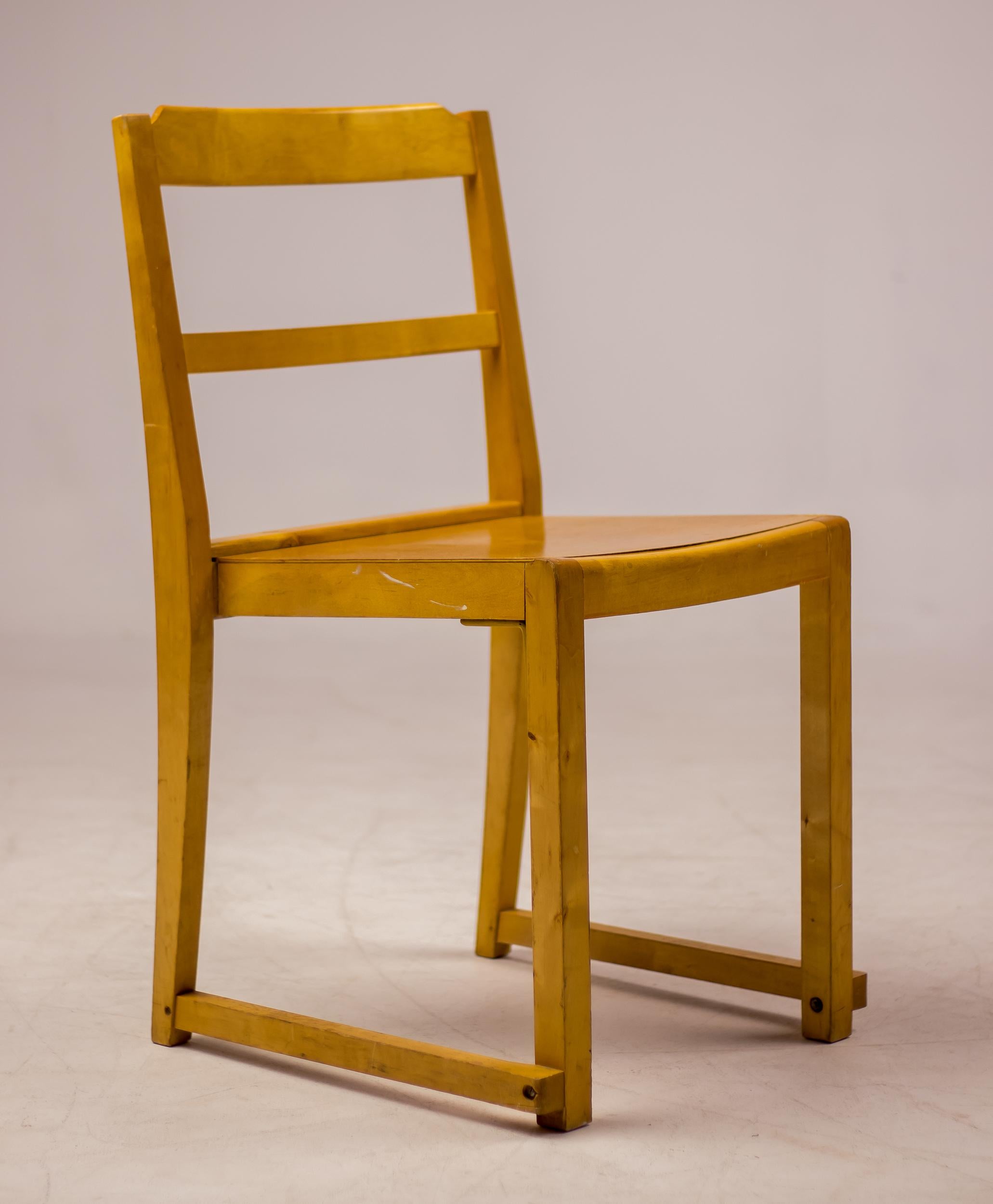 Swedish Set of Six Sven Markelius 'Orchestra' Chairs For Sale