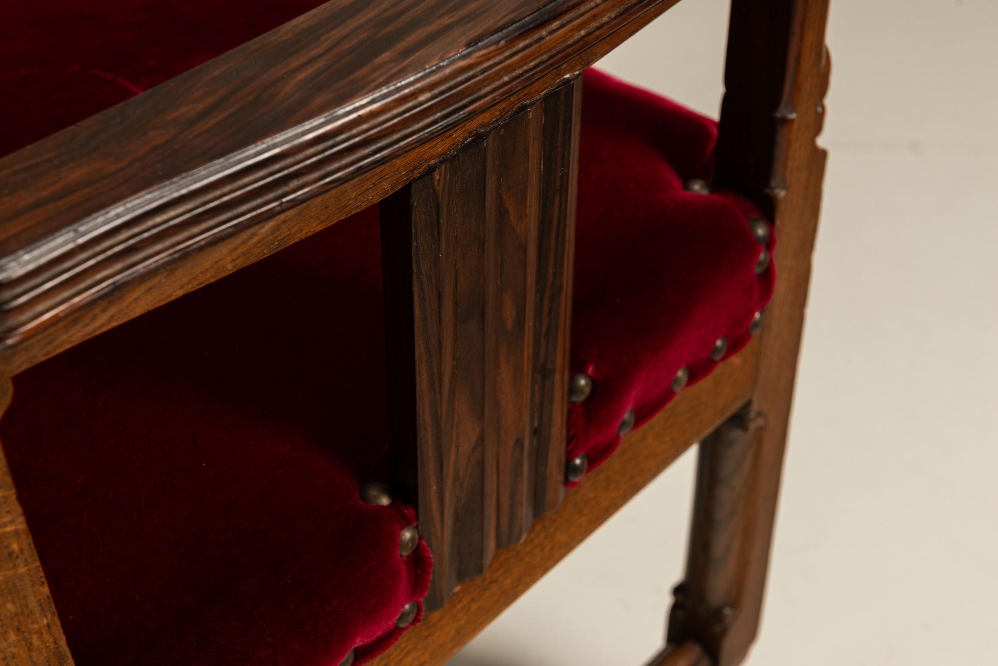 Ensemble de six chaises de salle à manger 't Woonhuys, école d'Amsterdam, années 1920 en vente 3