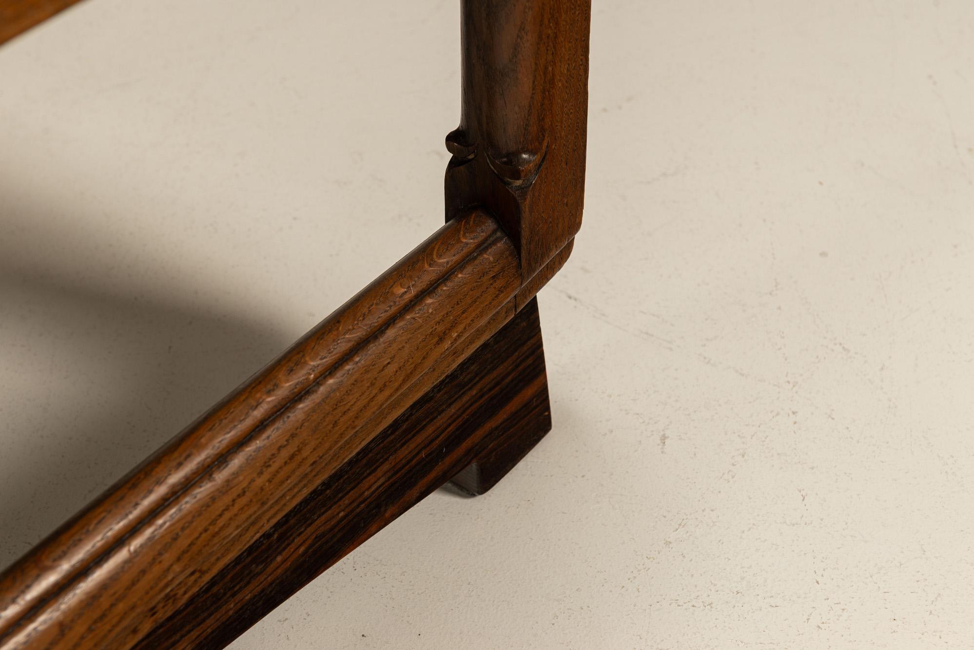 Ensemble de six chaises de salle à manger 't Woonhuys, école d'Amsterdam, années 1920 en vente 4