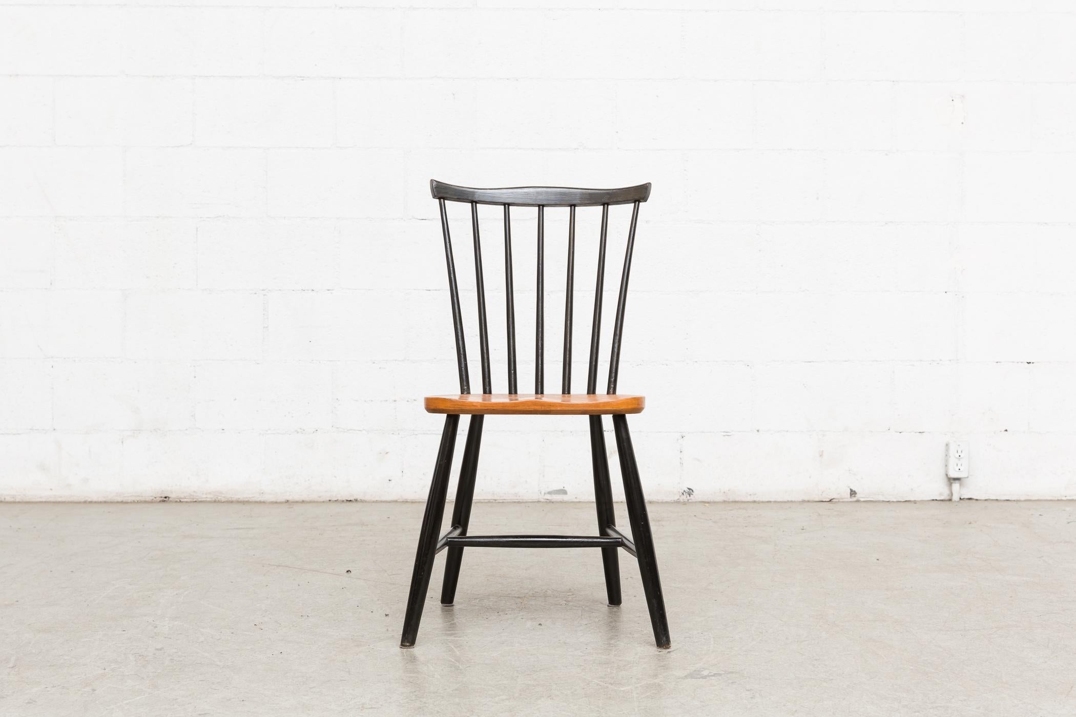 Mid-Century Modern Set of Six Tapiovaara Style Side Chairs
