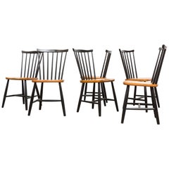 Set of Six Tapiovaara Style Side Chairs