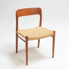 Teak and Cord Dining Chairs by Niels Otto Moller, Chair No. 75