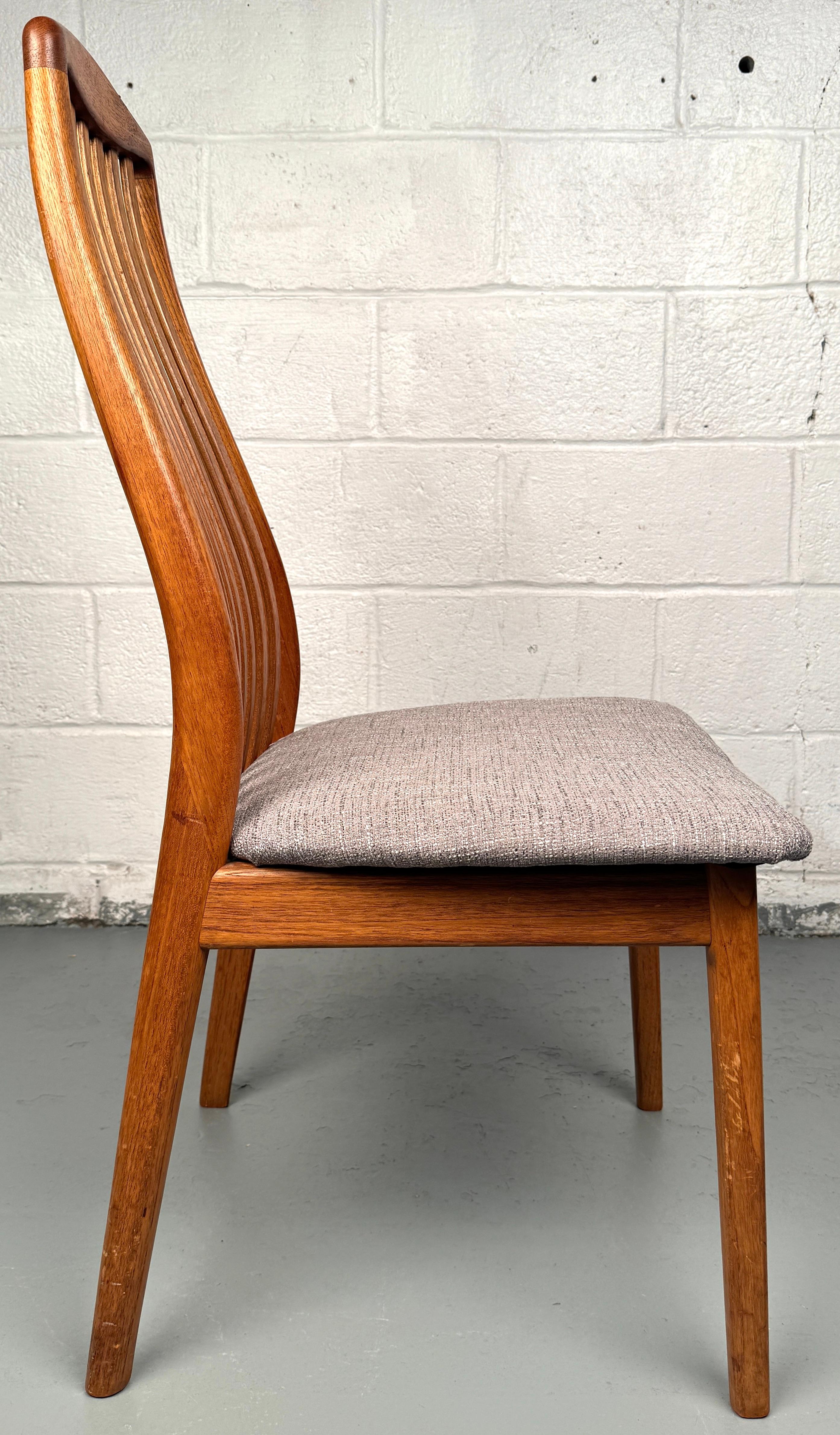 Set of Six Teak Danish Modern Dining Chairs by Preben Schou For Sale 9