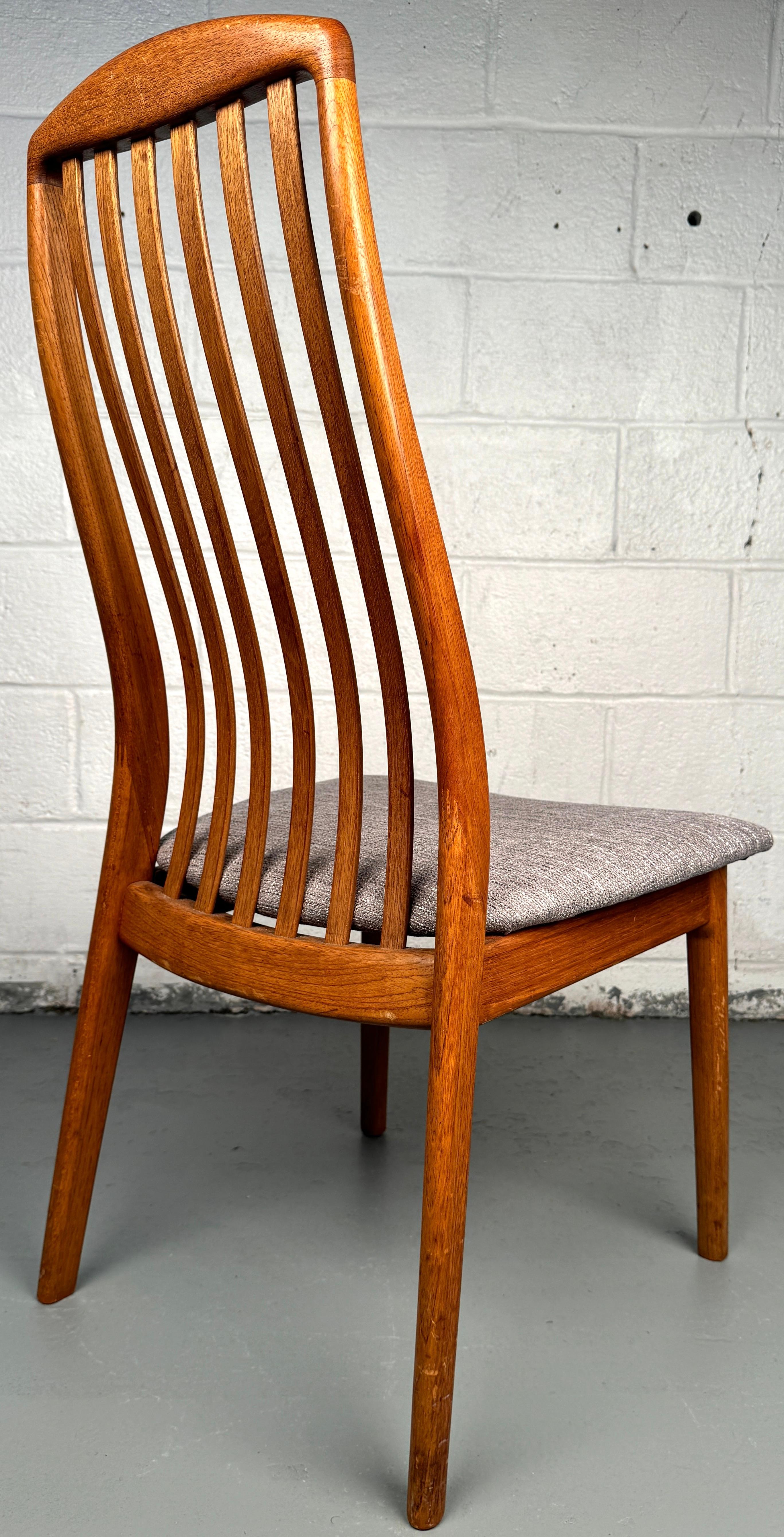 Set of Six Teak Danish Modern Dining Chairs by Preben Schou For Sale 10
