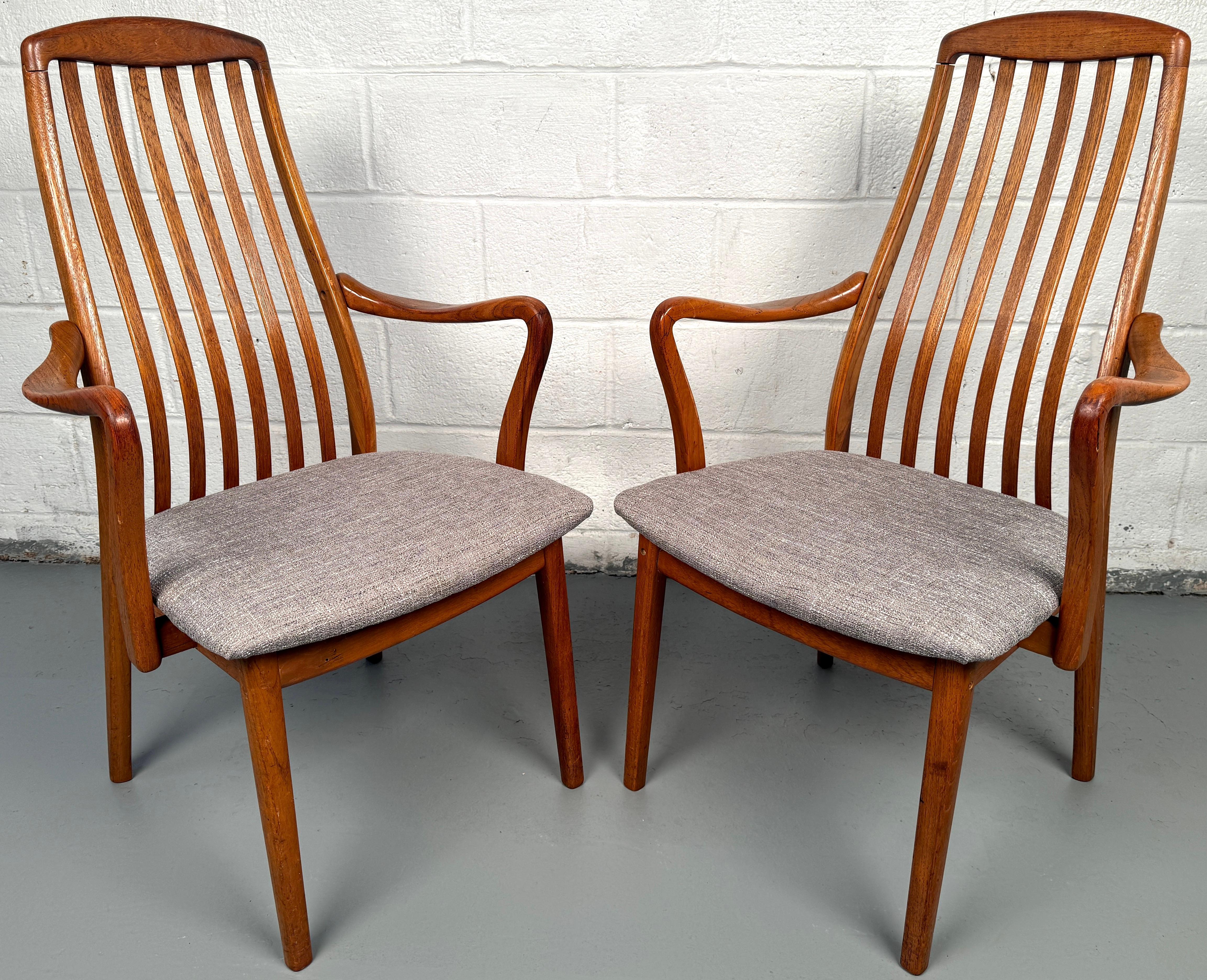 Set of Six Teak Danish Modern Dining Chairs by Preben Schou In Good Condition For Sale In Brooklyn, NY