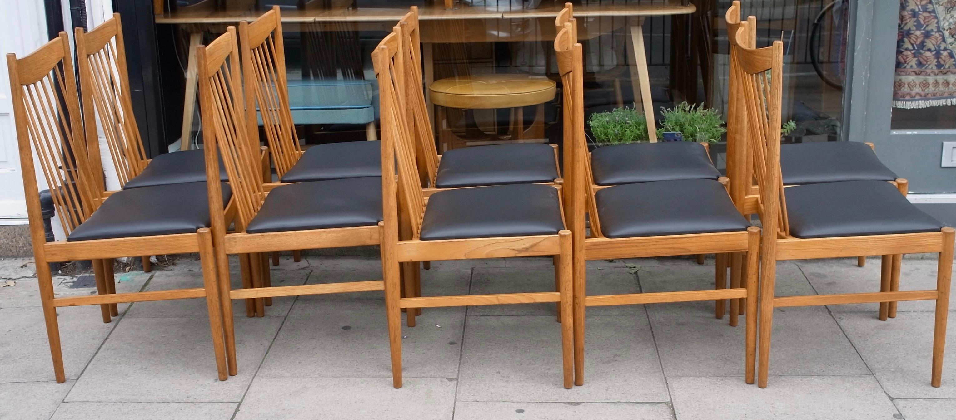 Set of Six Teak Danish Sibast Dining Chairs For Sale 5