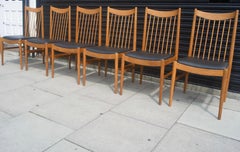 Set of Six Teak Danish Sibast Dining Chairs