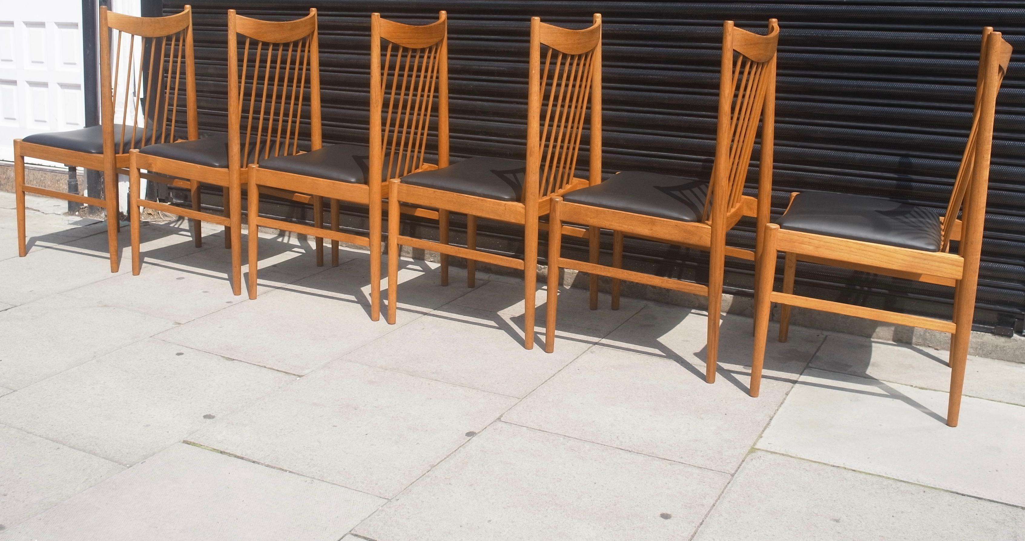 Set of Six Teak Danish Sibast Dining Chairs For Sale 3
