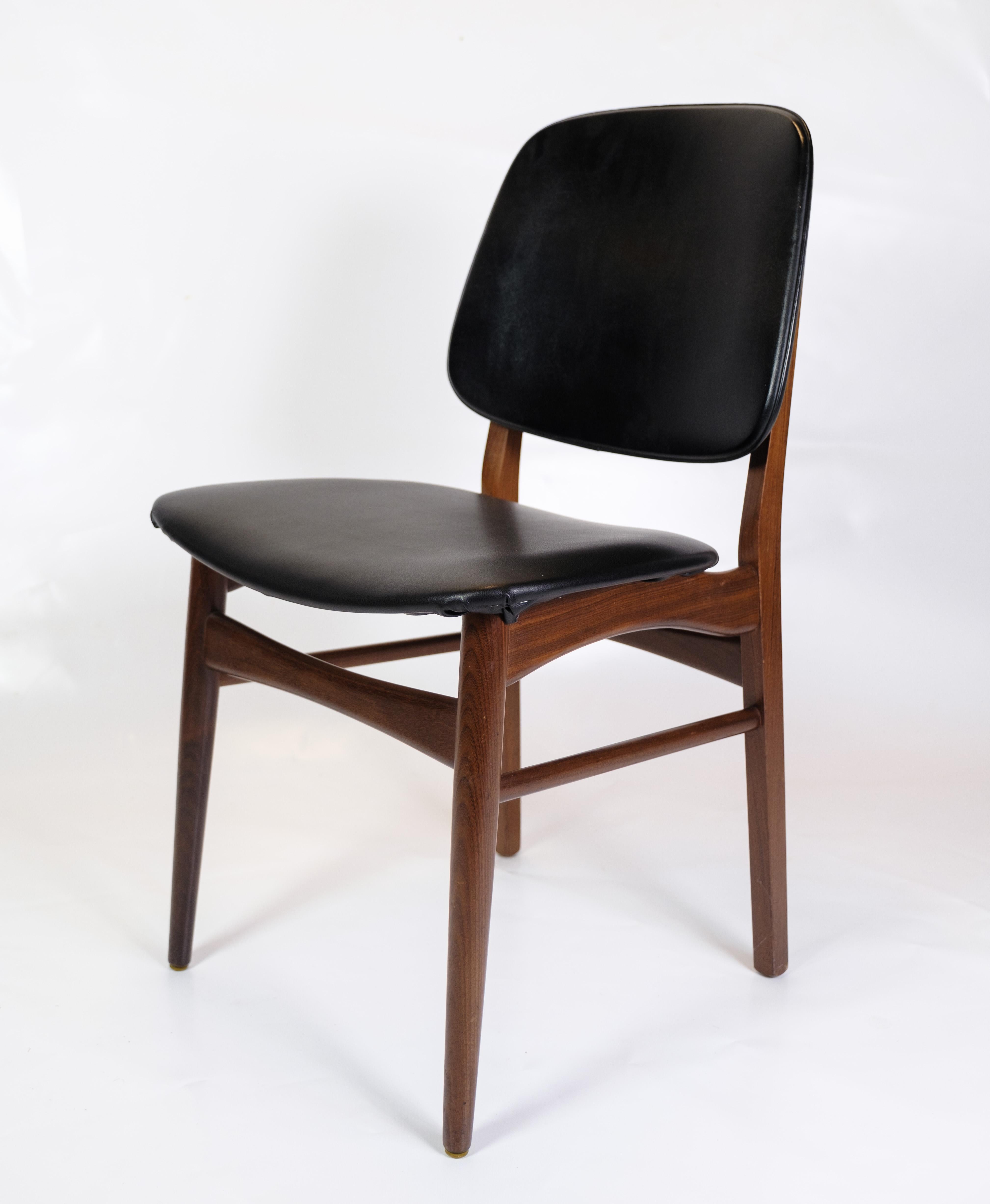 Mid-Century Modern  Set of six Teak Dining Chairs by Danish Master Craftsman from 1960s For Sale