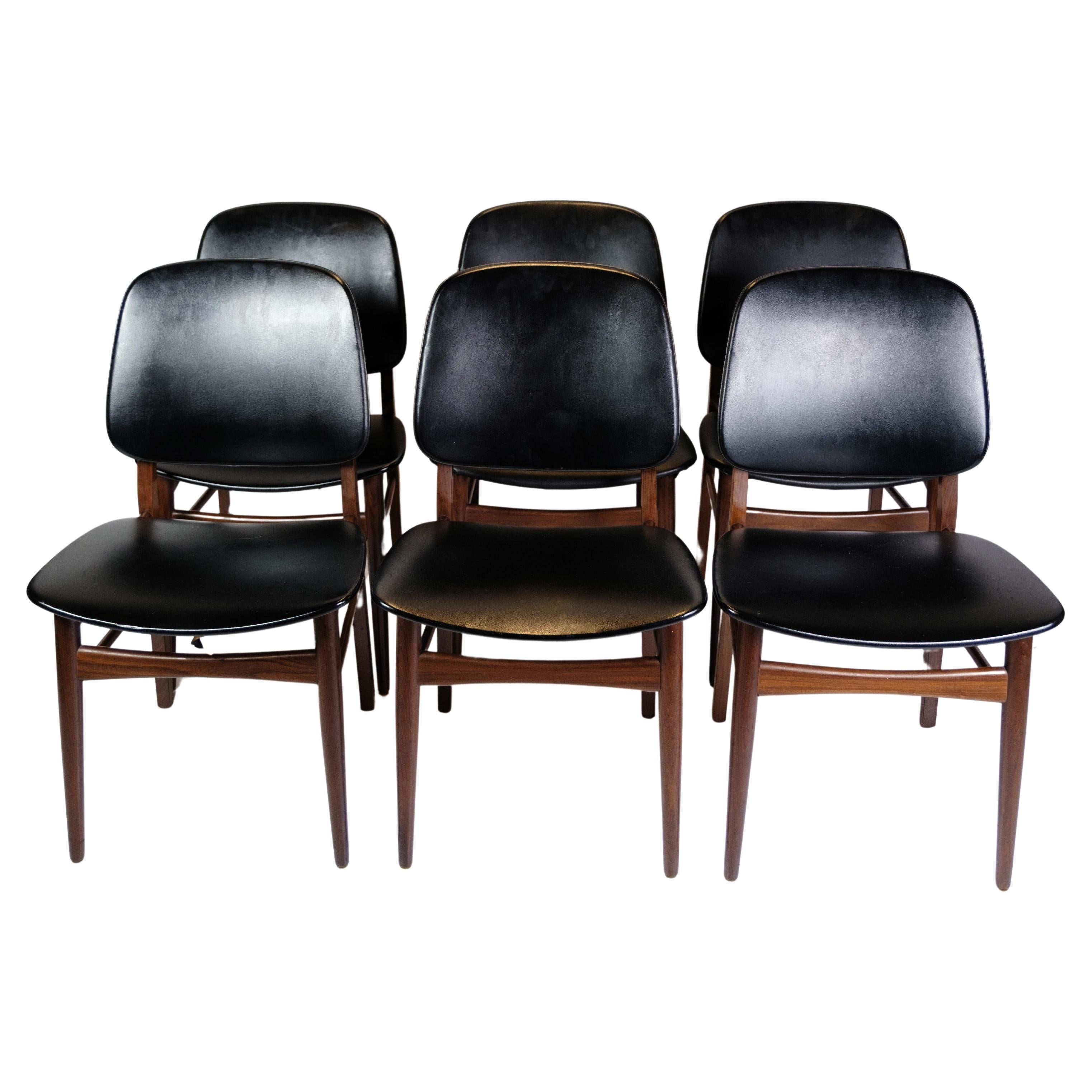  Set of six Teak Dining Chairs by Danish Master Craftsman from 1960s For Sale