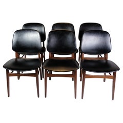  Set of six Teak Dining Chairs by Danish Master Craftsman from 1960s