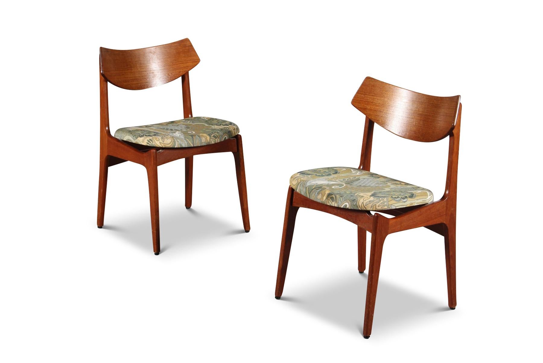 Mid-Century Modern Set of Six Teak Dining Chairs by Funder Schmidt + Madsen