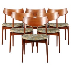 Set of Six Teak Dining Chairs by Funder Schmidt + Madsen
