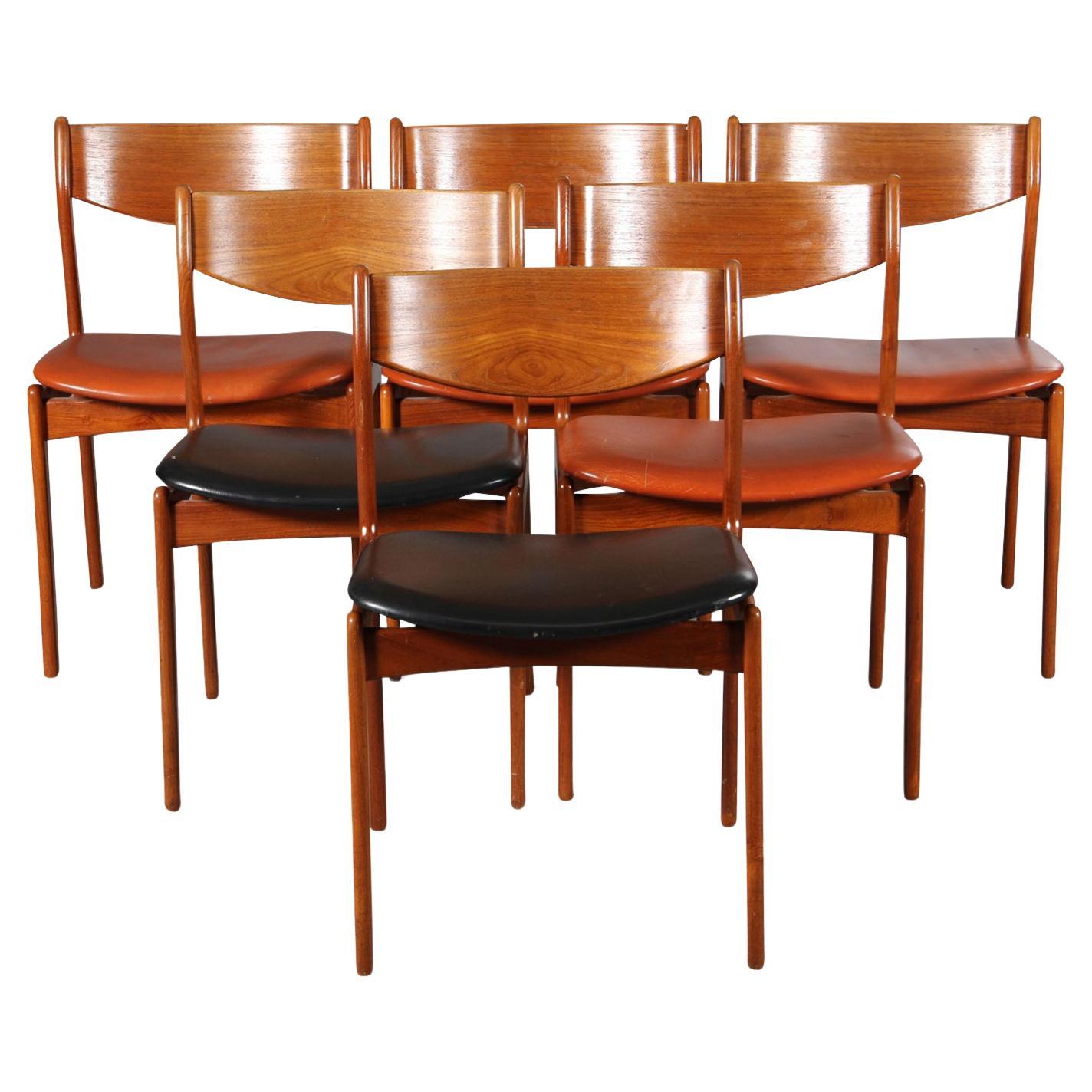 Set of Six Teak Dining Chairs by Vilhelm Jørgensen