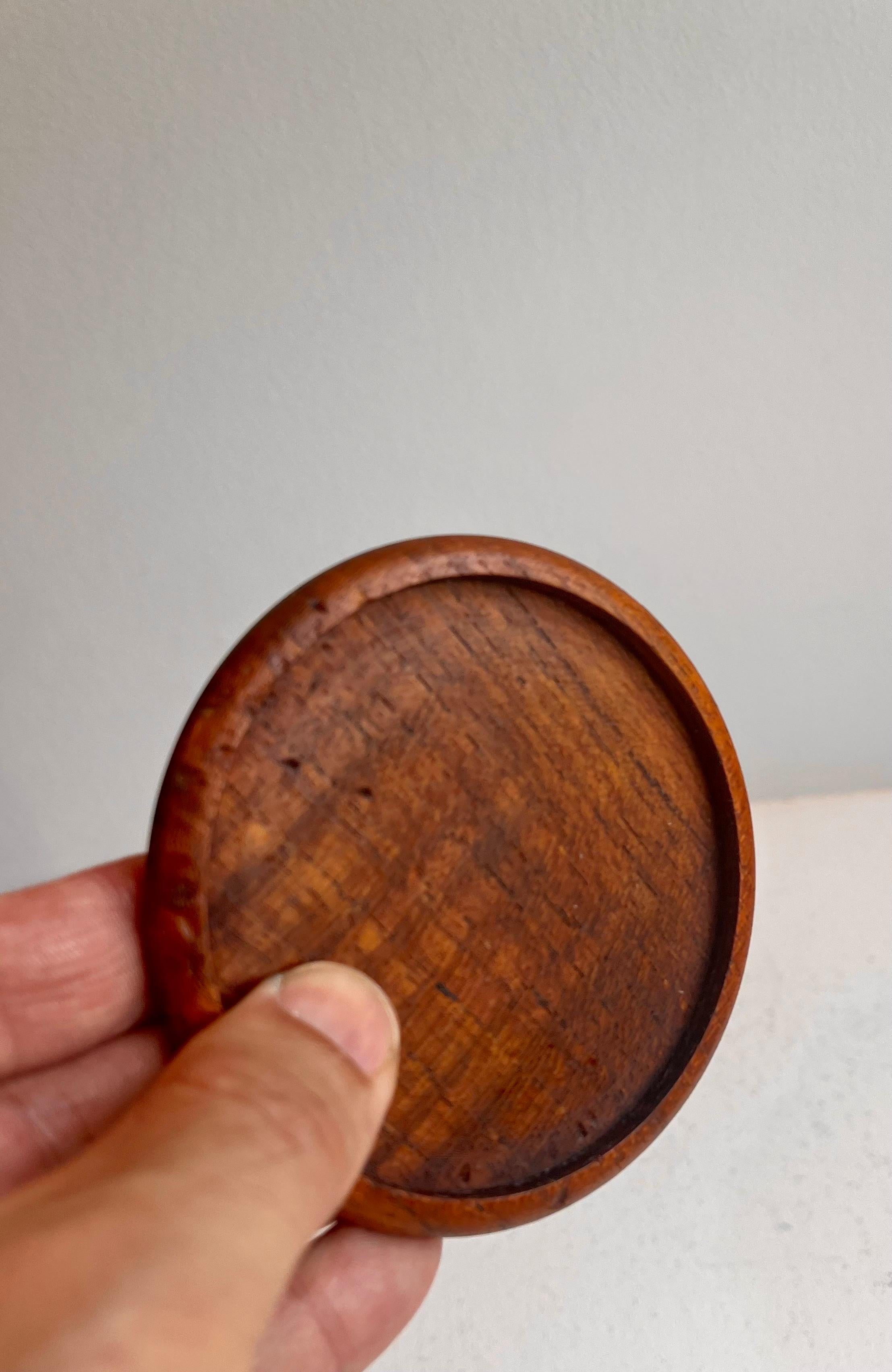 Set di sei sottobicchieri in teak, anni '60 in vendita 3