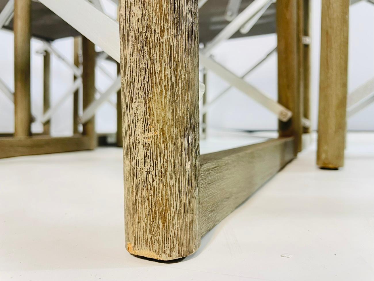Set di sei sedie pieghevoli in teak di The Condos Brothers per Restoration Hardware in vendita 7