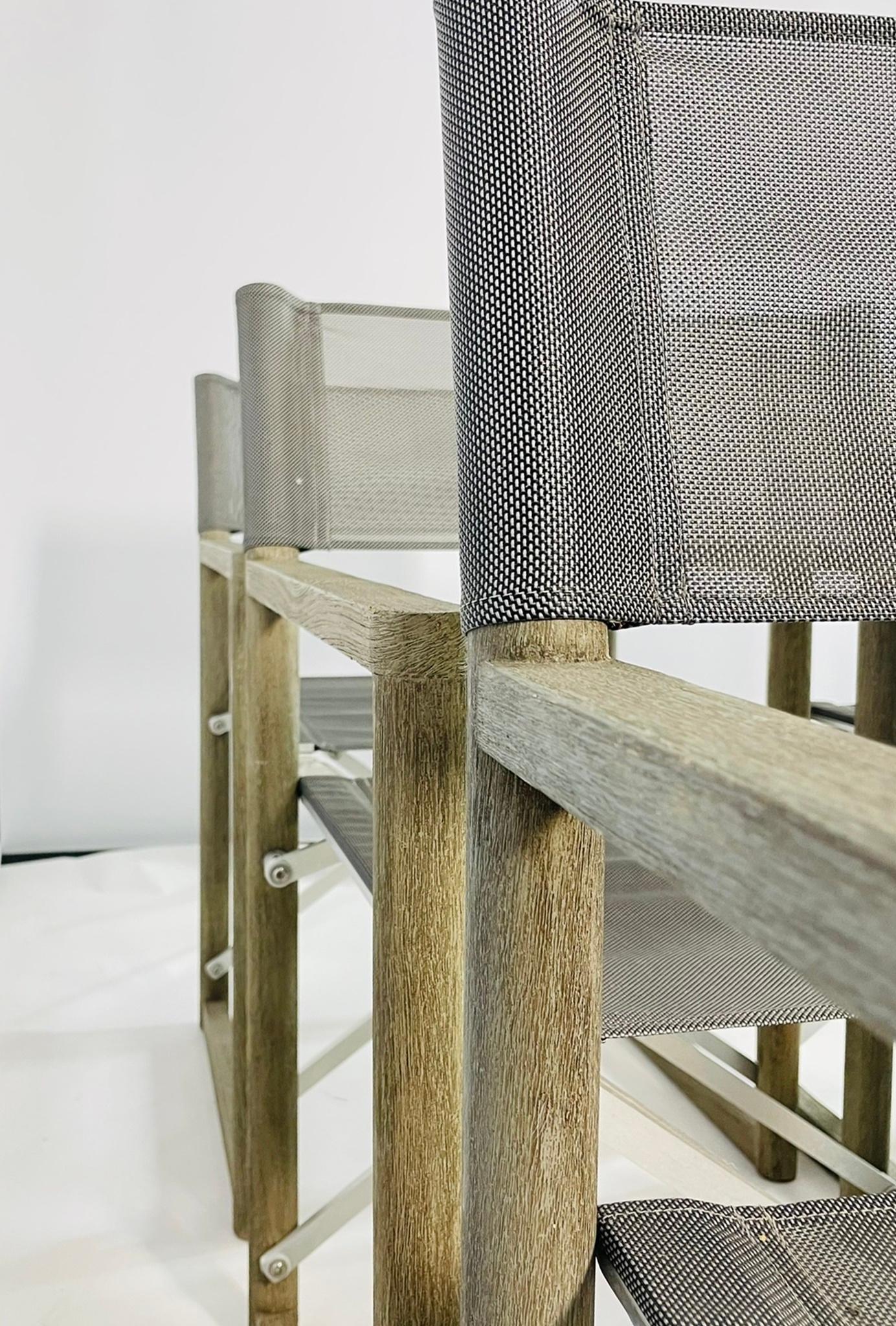 Set di sei sedie pieghevoli in teak di The Condos Brothers per Restoration Hardware in vendita 8