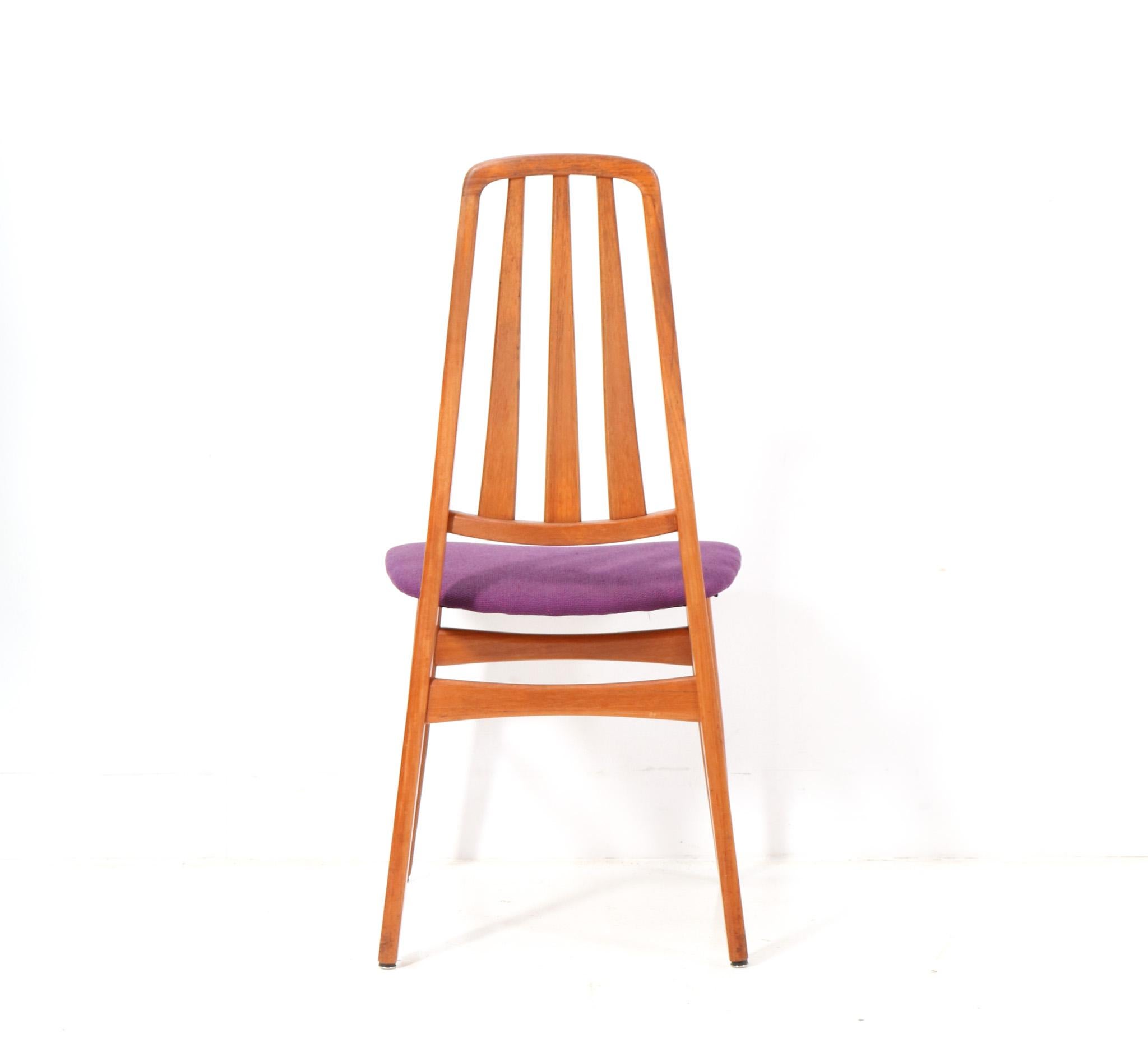 Set of Six Teak Mid-Century Modern Dining Room Chairs, 1960s For Sale 2
