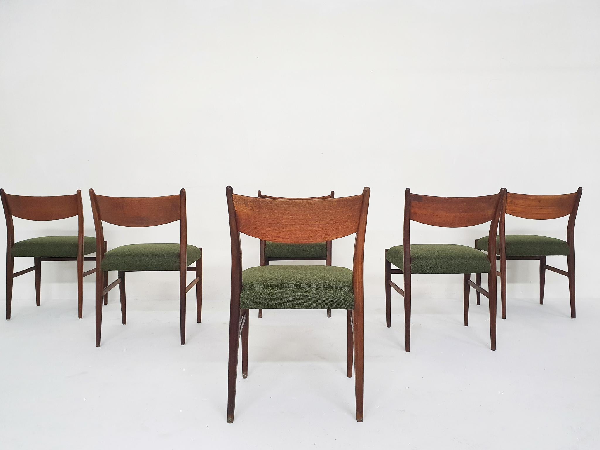 Set of Six Teak Pastoe 