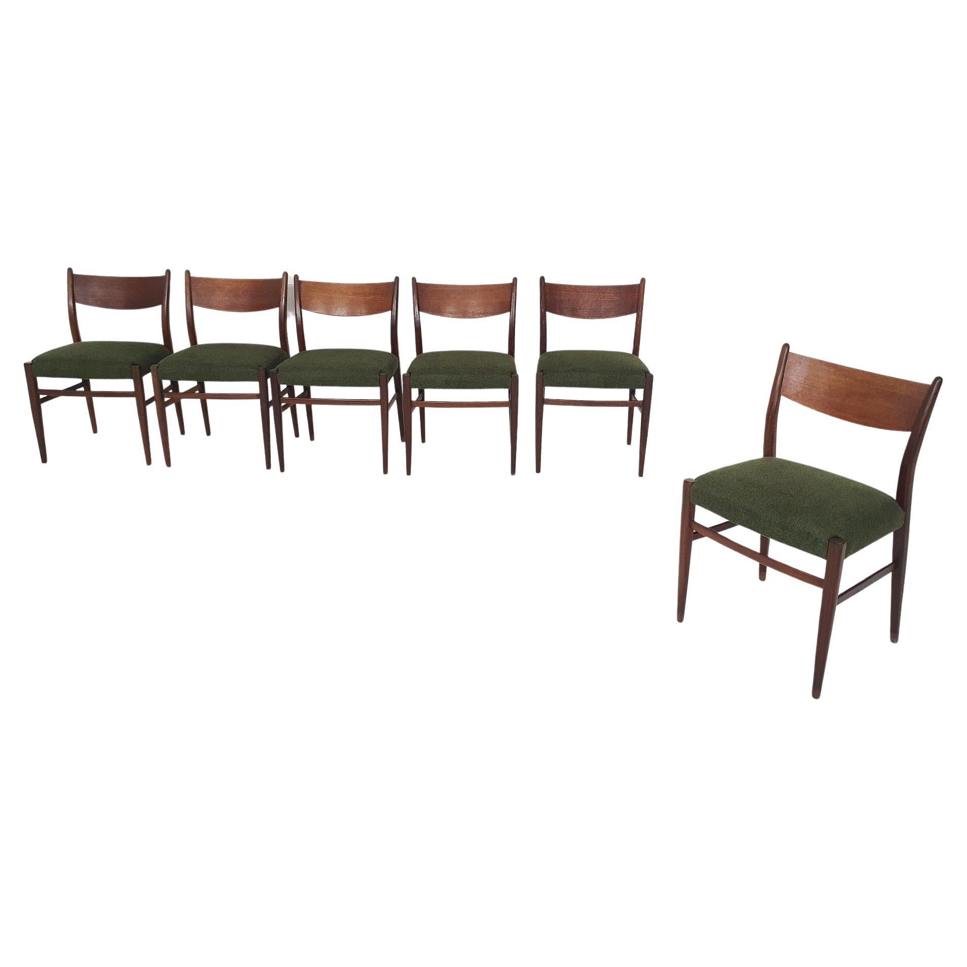 Set of Six Teak Pastoe "SA10" Dining Chairs, the Netherlands 1959