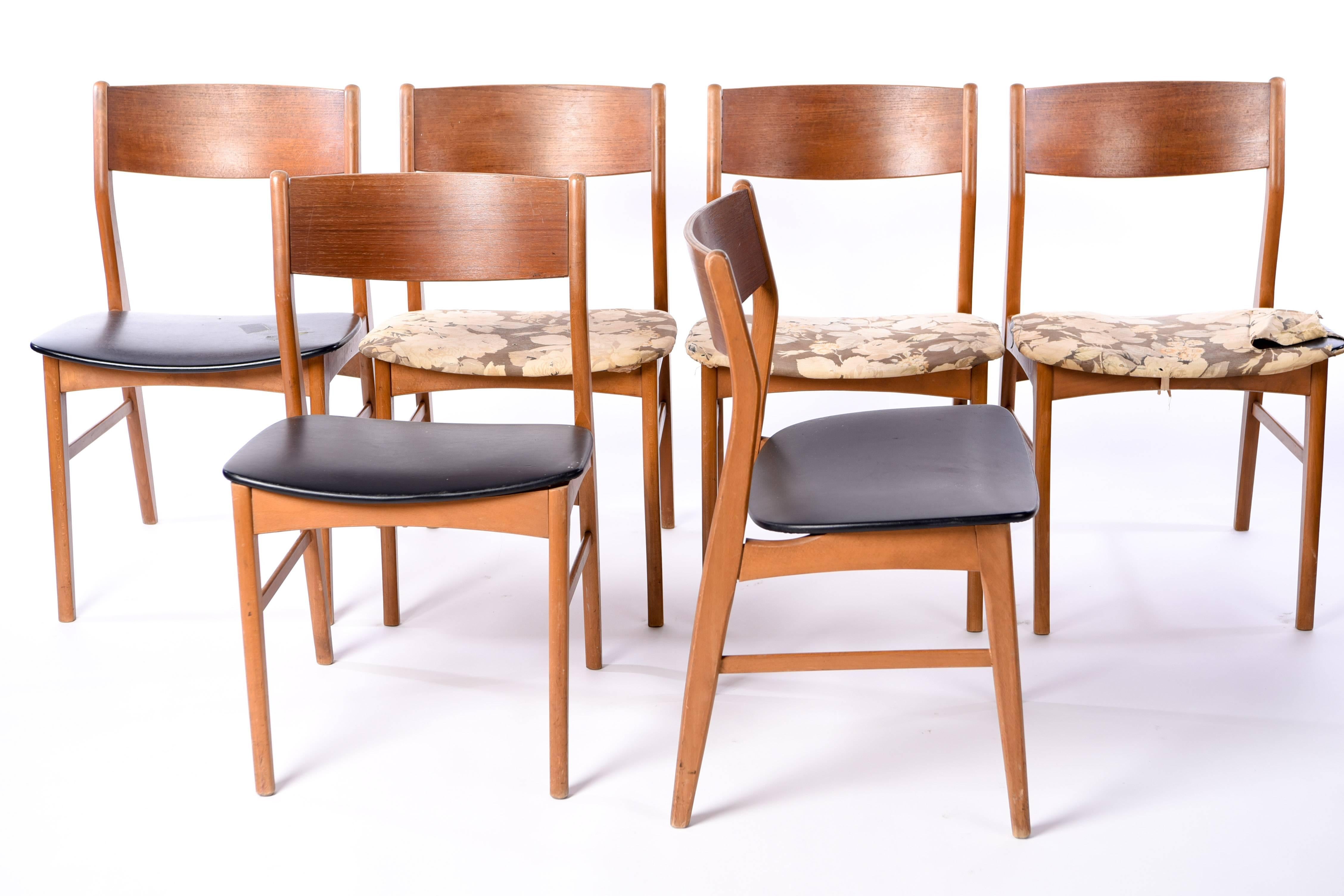 Danish Set of Six Teak Sorø Stolefabrik Side Chairs