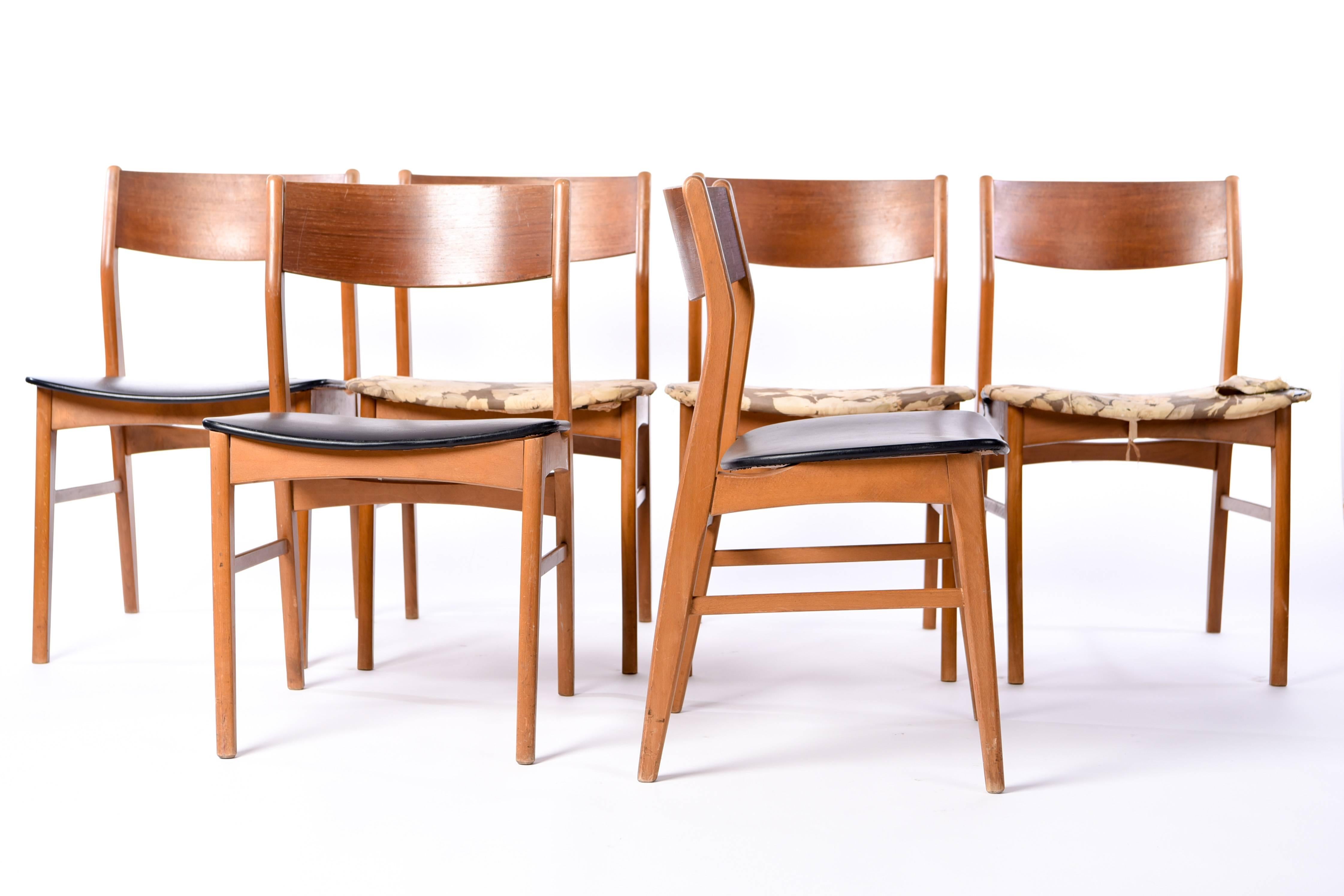 Set of Six Teak Sorø Stolefabrik Side Chairs In Good Condition In Norwalk, CT