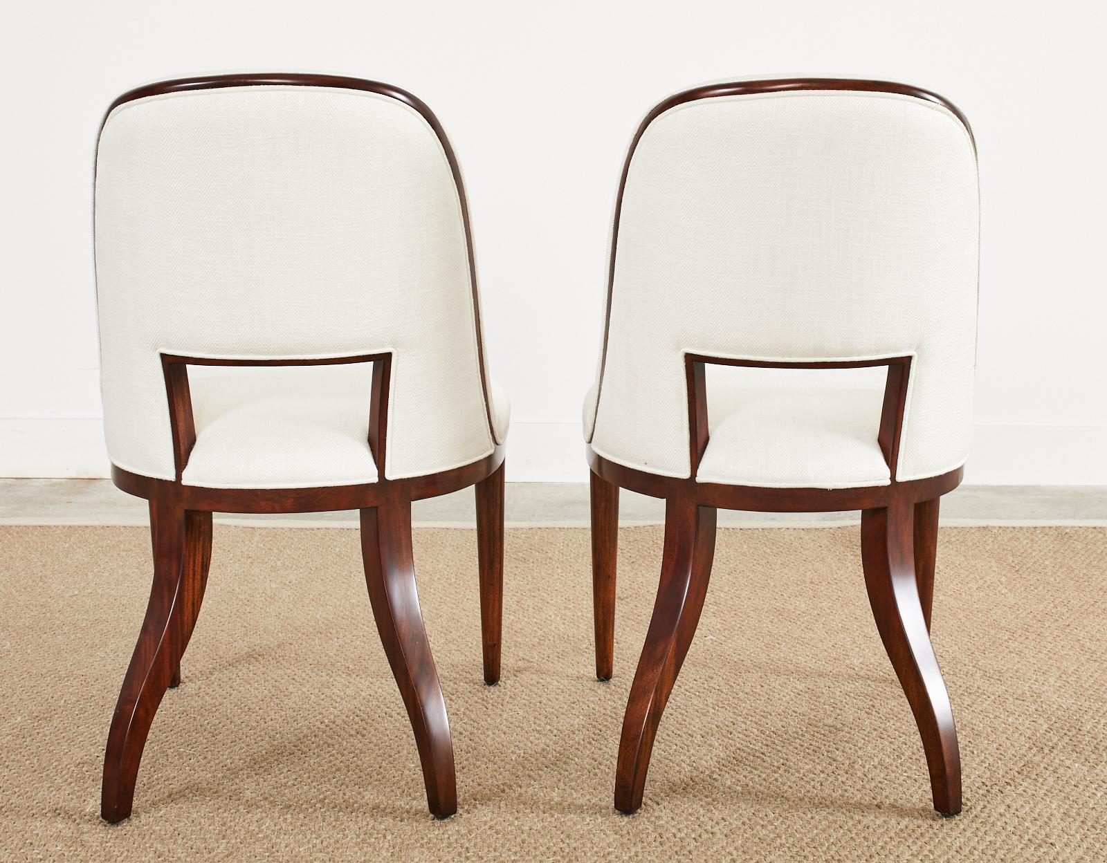 Set of Six Theodore Alexander Sommer Dining Chairs 4