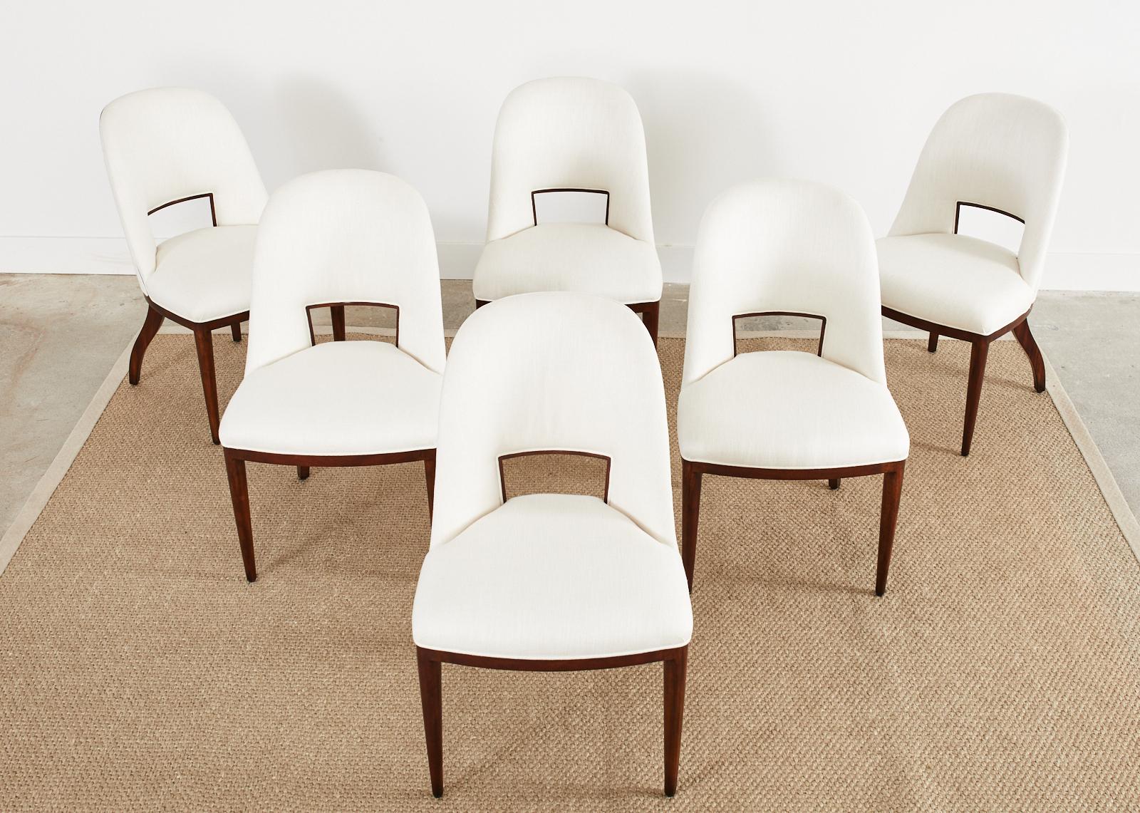 Set of Six Theodore Alexander Sommer Dining Chairs In Good Condition In Rio Vista, CA