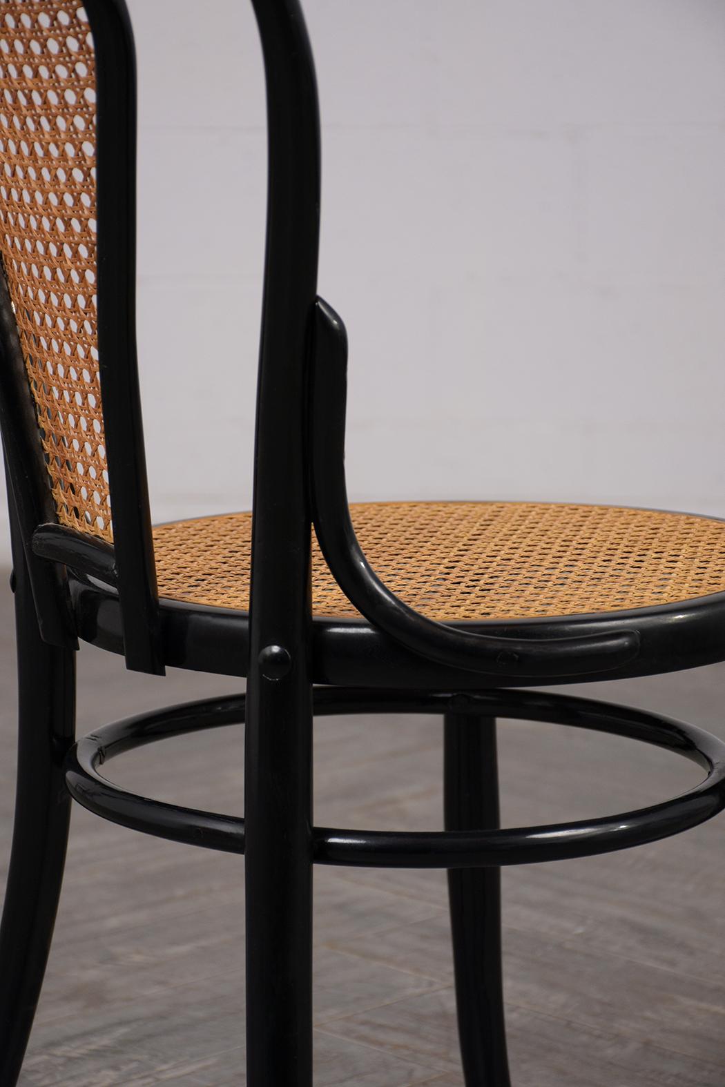 Cane Set of Thonet Bentwood Dining Chairs