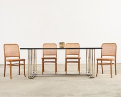 Set of Six Thonet Bentwood Prague Dining Chairs By Josef Hoffmann