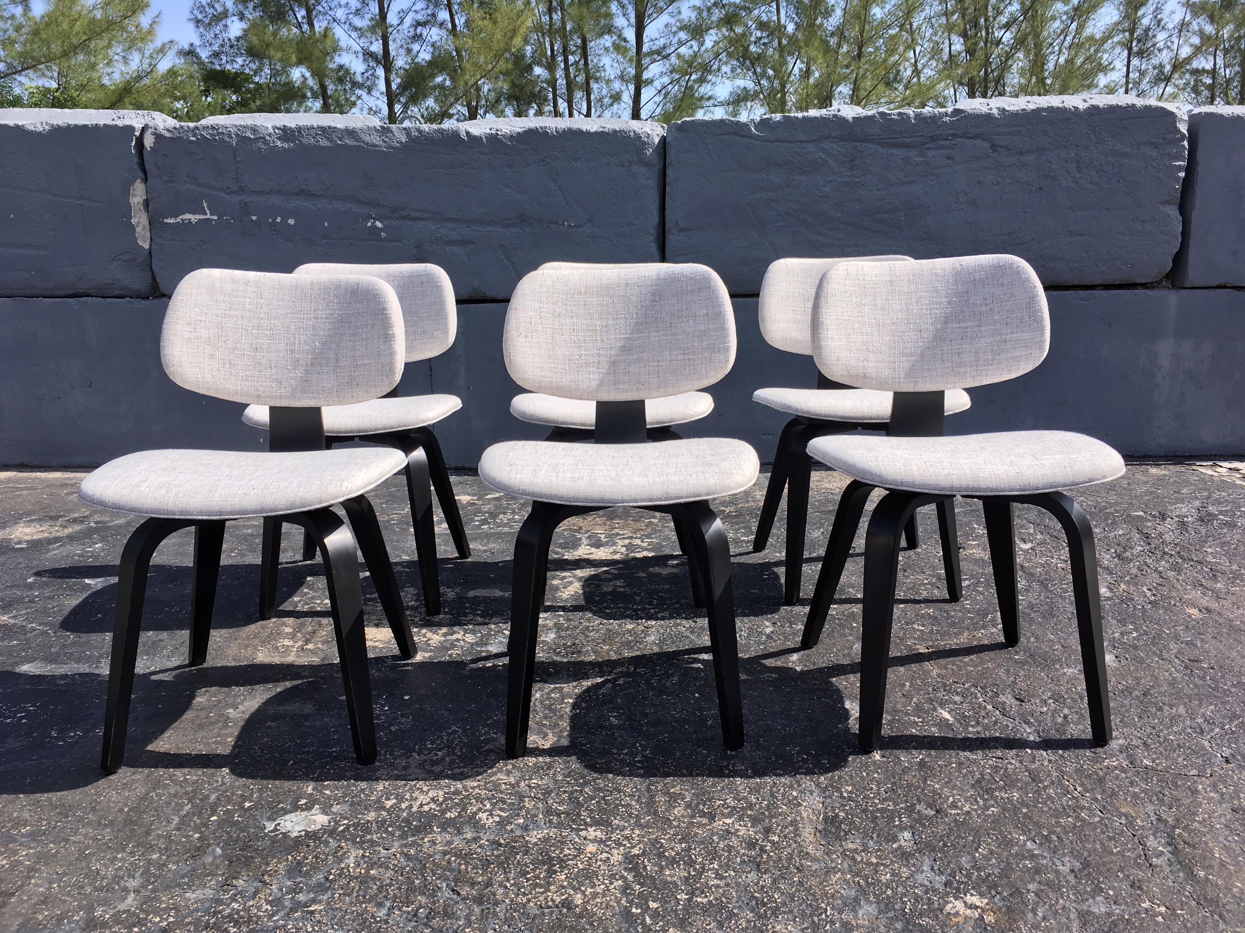Set of Six Thonet Dining Chairs, USA 1950s, Excellent Condition 10