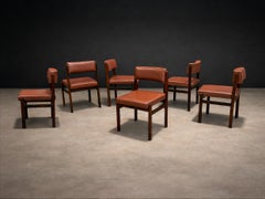 Set of Six “Tião” Dining Chairs in Rosewood by Sergio Rodrigues, Brazil, 1959