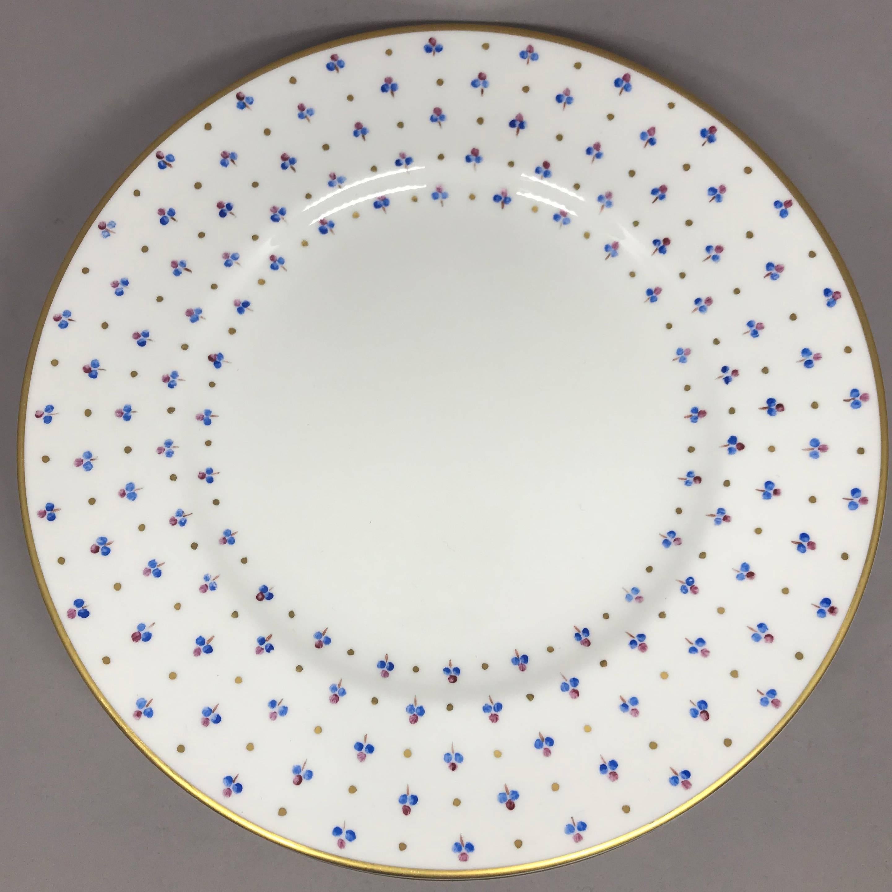 20th Century Set of Six Tiffany & Co. Gold Rimmed French Plates
