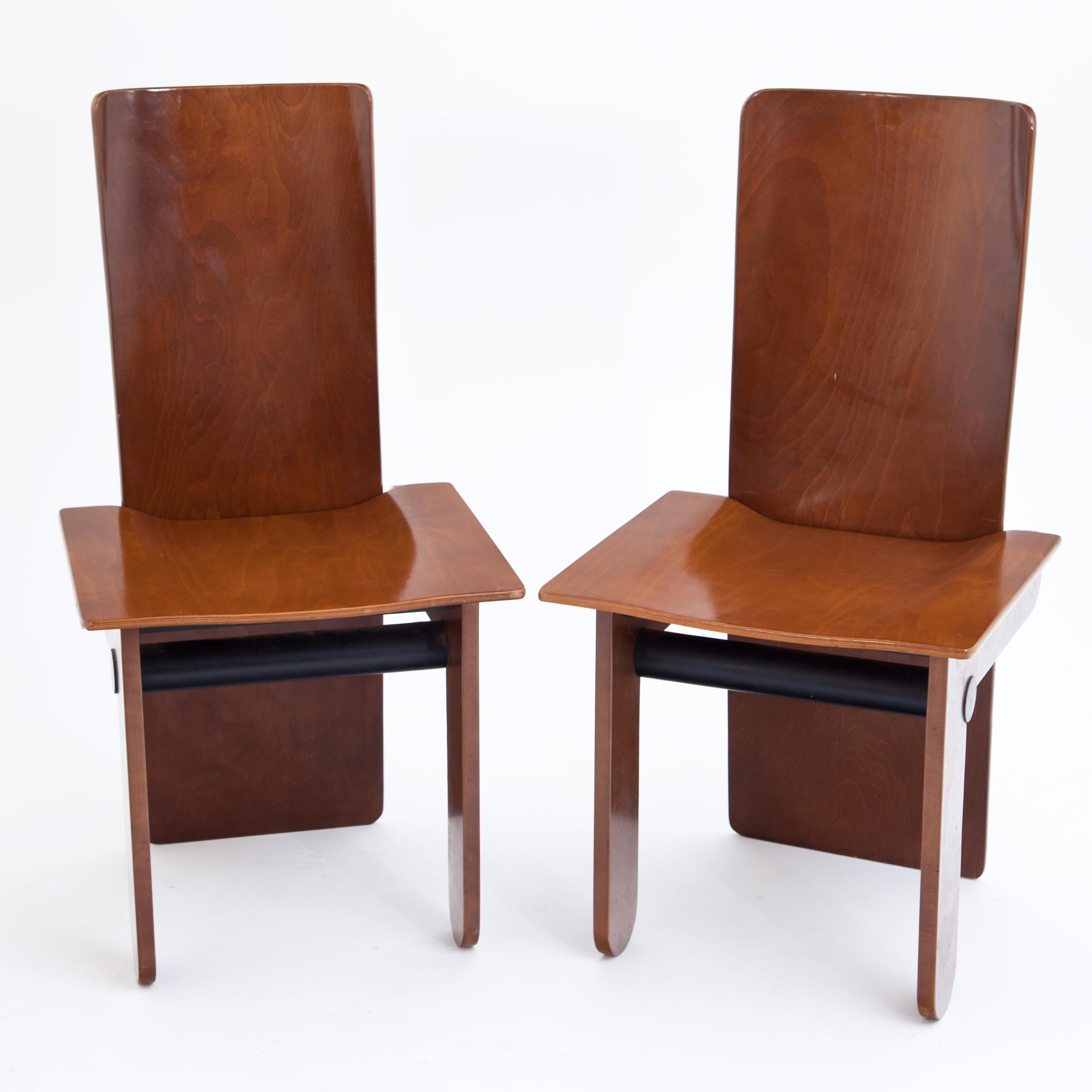 Set of Six Tobia Scarpa Chairs for Gavina, Italy, 1970s In Good Condition In Greding, DE