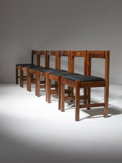 Set of Six "Torbecchia" Chairs by Giovanni Michelucci for Poltronova, Italy, 196
