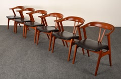 Set di sei poltrone da pranzo norvegesi di metà secolo Torbjørn Afdal, anni '60