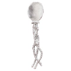 Set of Six Torzadas Sculptural Sterling Silver Spoons by Daiana Meligrana
