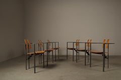 Sechser-Set „Trix“-Stühle von Karl-Friedrich Förster für KFF, Deutschland, 1980er Jahre