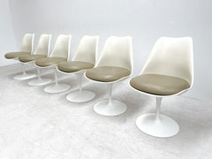 Set of Six Tulip Dining Chairs Knoll International