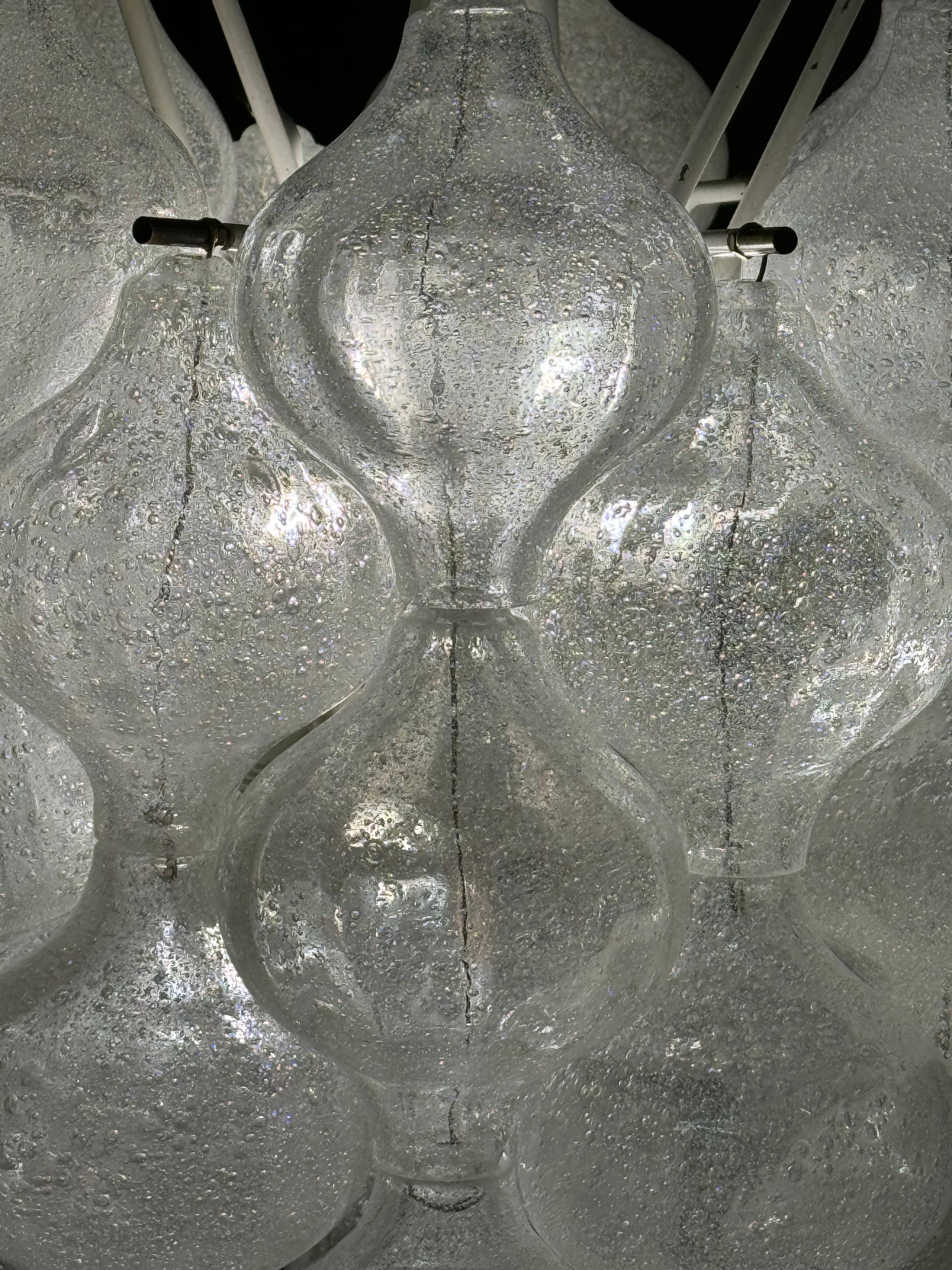 Mid-20th Century Set of Six 'Tulipan' Chandeliers by J.T.Kalmar, Vienna, circa 1960s For Sale